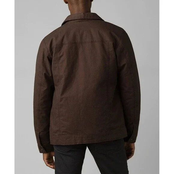 New NWT XXL Mens Coat Prana Trembly Jacket Stout Wind Warm Lined Lt Brown Orange